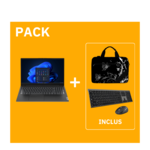 Ensemble ordinateur portable avec  clavier souris sans fil et sacoche de transport