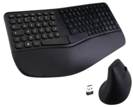 Ensemble clavier souris ergonomique sans fil